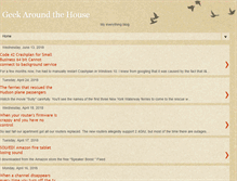 Tablet Screenshot of geekaroundthehouse.com
